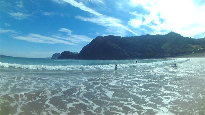 アクションカメラC1で撮った海辺の写真