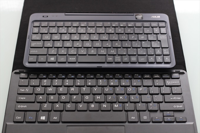 Chuwi Vi10 PlusとTransBook T90Chiのキーボード比較